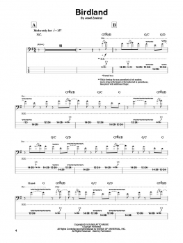 Jaco Pastorius Bass Play-Along Volume 50