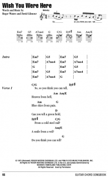 Preview: Pink Floyd – Guitar Chord Songbook