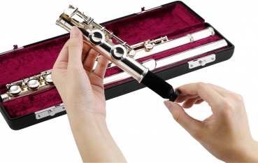 Preview: HERCULES Flötenständer, TravLite, für Flöte mit C-Fuß