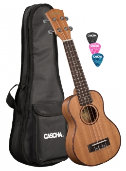 Cascha Premium Mahagoni Sopran Ukulele Set