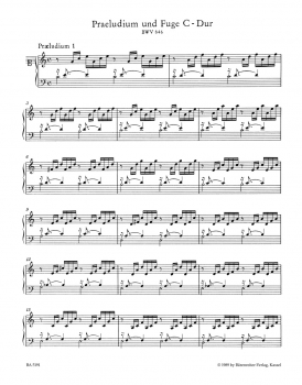 Preview: Das Wohltemperierte Klavier I BWV 846-869, Bach J.S.