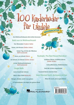 Preview: 100 Kinderlieder für Ukulele - Weihnachten