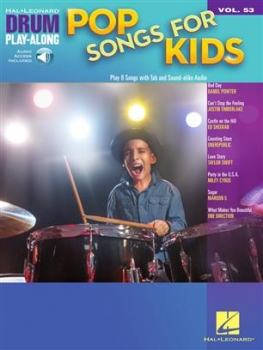 Pop Songs for Kids Schlagzeug Buch + Online-Audio