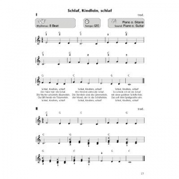 Die Taste 1 Keyboardschule
