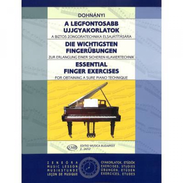 Die wichtigsten Fingerübungen Klavier Dohnanyi