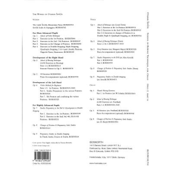 Sevcik: Opus 2 Part 6 Cello