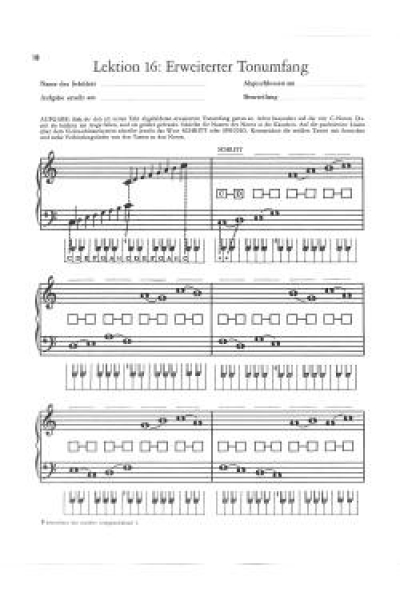 Klavier-Notenschule 1 Schaum