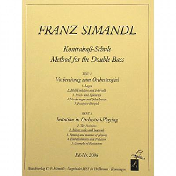 Kontrabass Schule 2 Franz Simandl
