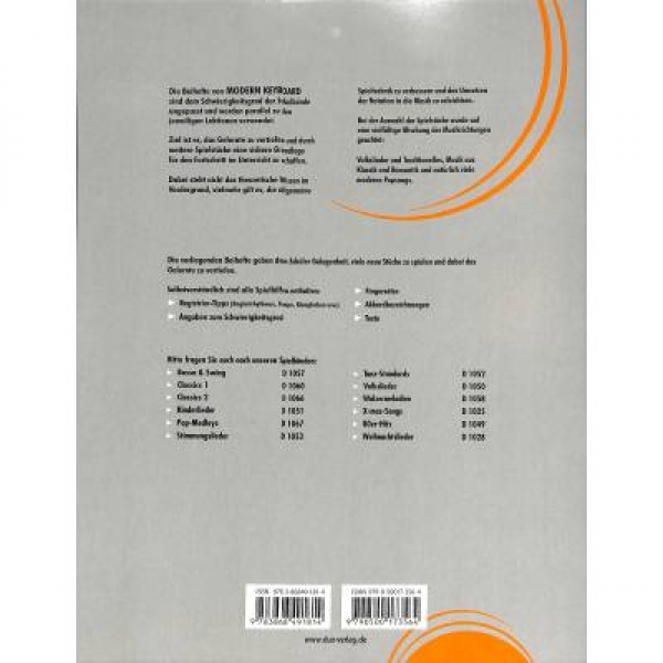 DUX Modern Keyboard, Beiheft 1-2