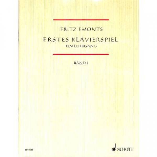 Erstes Klavierspiel 1 Fritz Emonts
