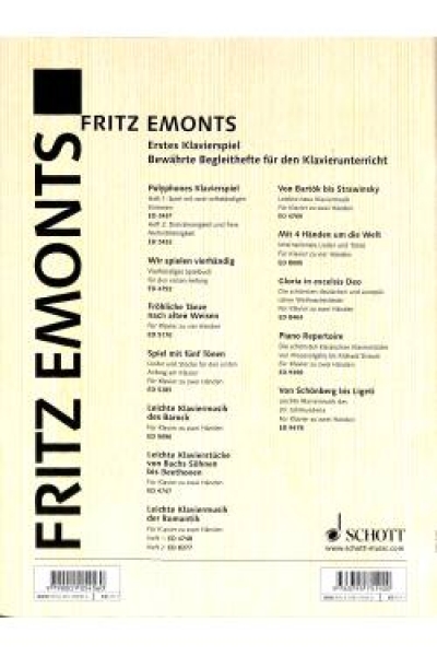 Erstes Klavierspiel 2 Fritz Emonts