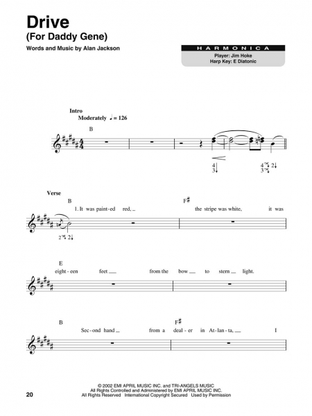 Country Hits Harmonica Play-Along Volume 6