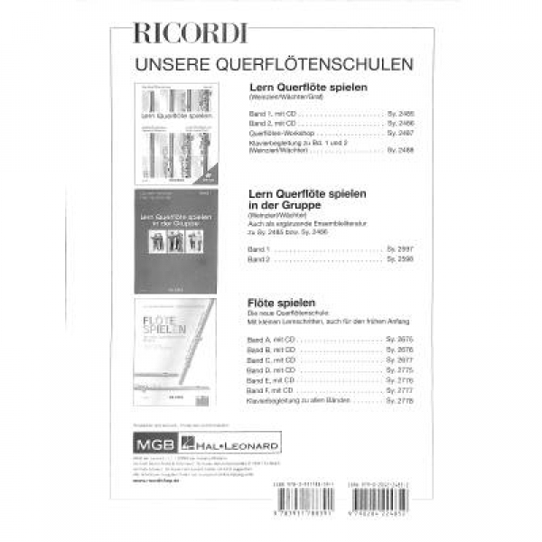 Lern Querflöte spielen Band 1