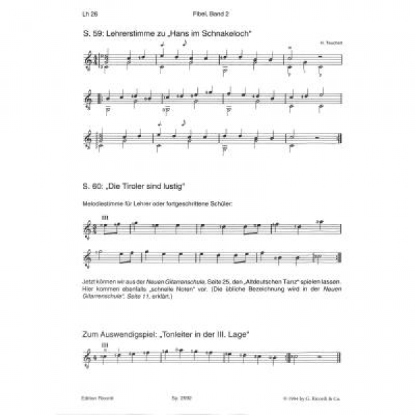 Meine Gitarrenfibel - Lehrerheft