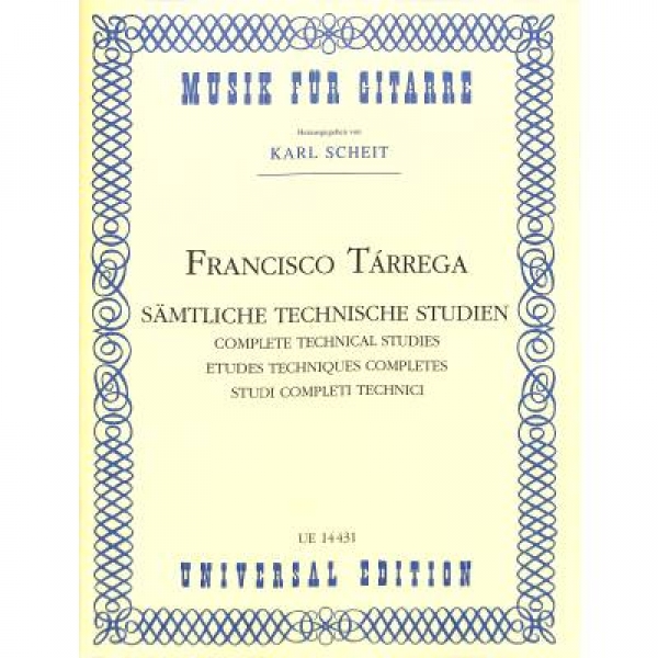 Sämtliche technische Studien, Tarrega