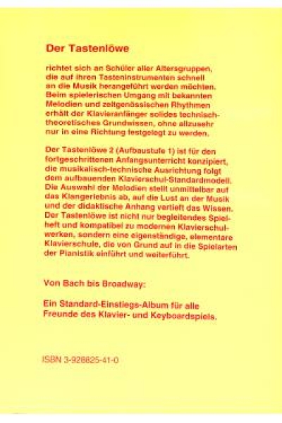 Der Tastenlöwe 2 Lischka Clemens