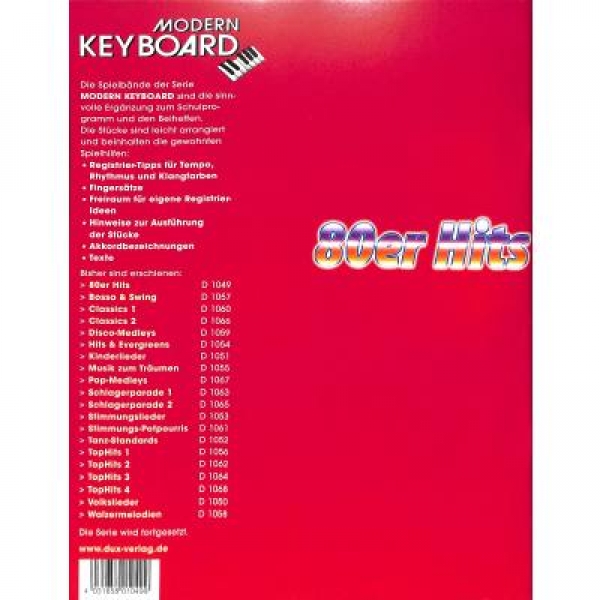 DUX 80er Hits Keyboard
