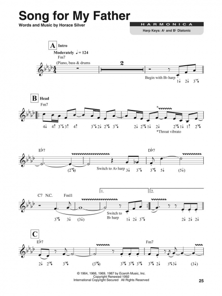 Jazz Classics Harmonica Play-Along Volume 15