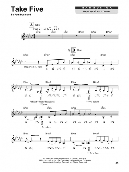 Jazz Classics Harmonica Play-Along Volume 15
