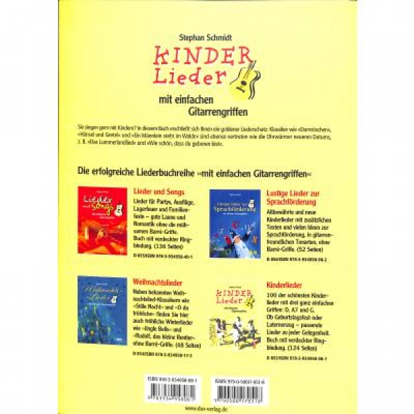 DUX Kinderlieder mit einfachen Gitarrengriffen