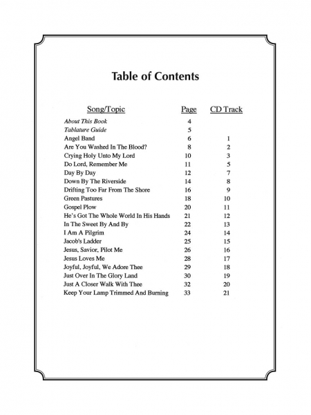 Forty Gospel Greats for Banjo