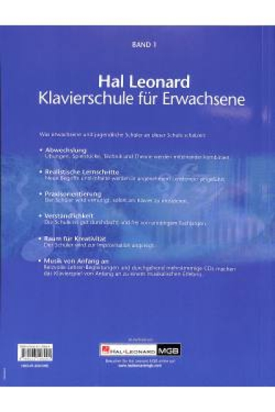 Hal Leonard Klavierschule für Erwachsene 1