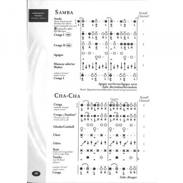 DUX 10 Conga Rhythmus-Arrangements