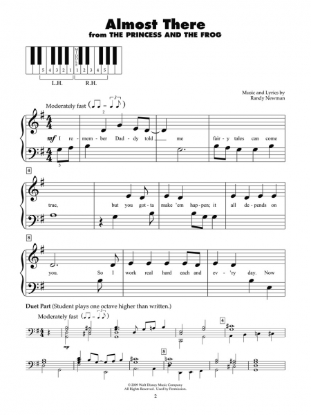 Disney Today Five Finger Piano