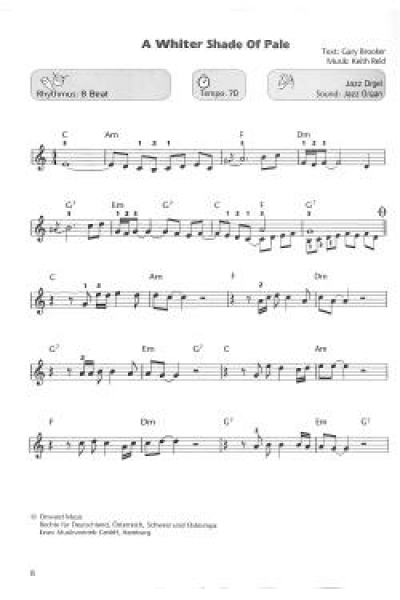 Die Taste 6 Keyboardschule