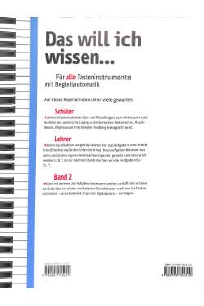 Das will ich wissen 2 Keyboard
