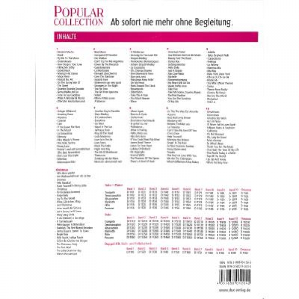 DUX Popular Collection 10 Klarinette+Klavier
