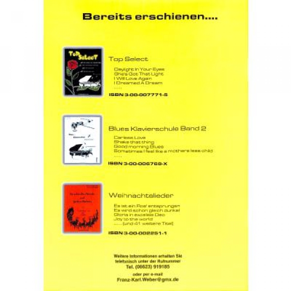 Blues Klavierschule 1 Seidenfaden/Weber