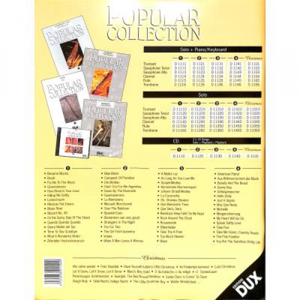 DUX Popular Collection 5 Klarinette+Klavier