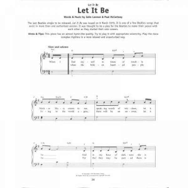Beatles Really easy piano