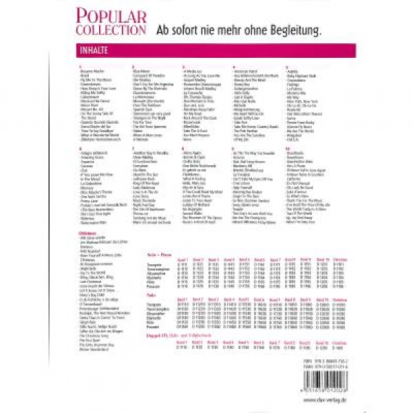 DUX Popular Collection 10 T-Sax+Klavier