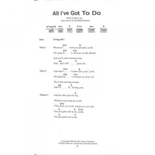The little black songbook Beatles