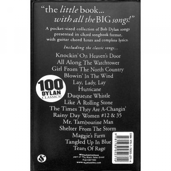 The little black songbook Bob Dylan