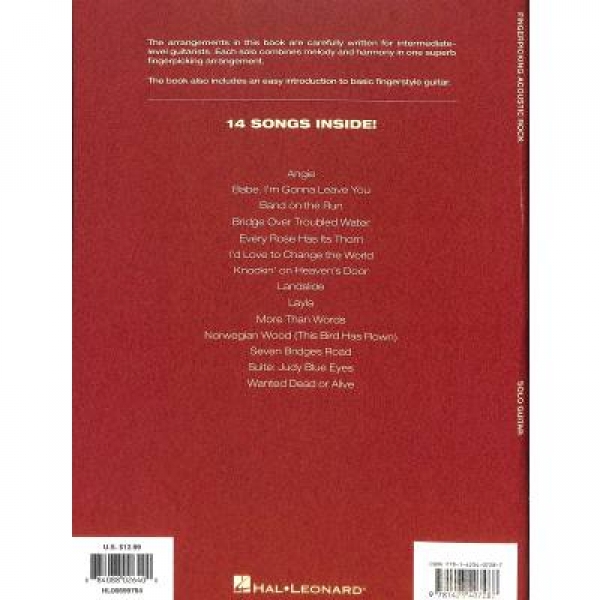 Hal Leonard Fingerpicking Acoustic Rock