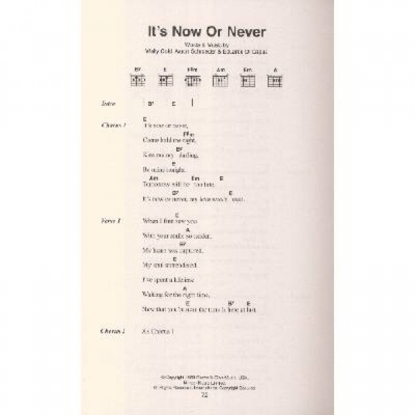 The little black songbook Elvis