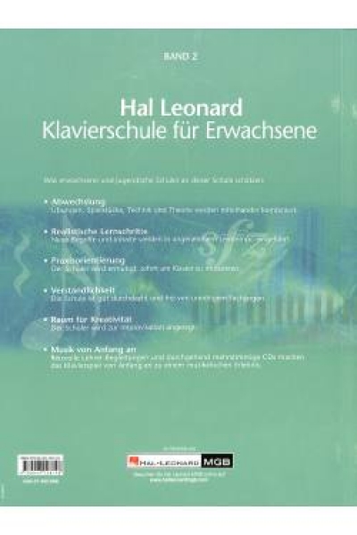 Hal Leonard Klavierschule für Erwachsene 2