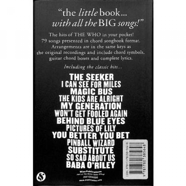 The little black songbook The Who
