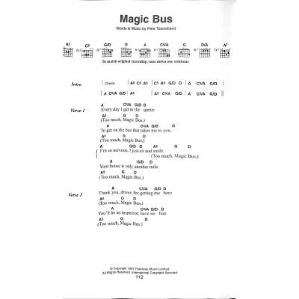 The little black songbook The Who