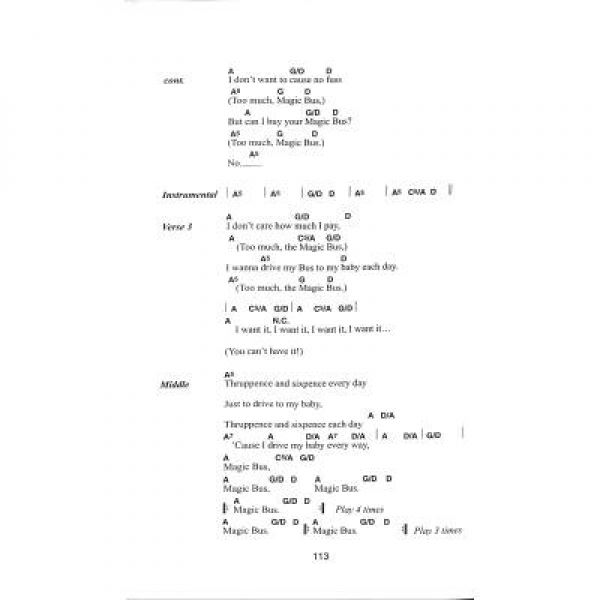 The little black songbook The Who