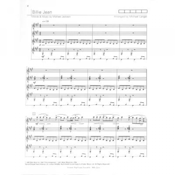 DUX Acoustic Pop Guitar Ensemble Billie Jean