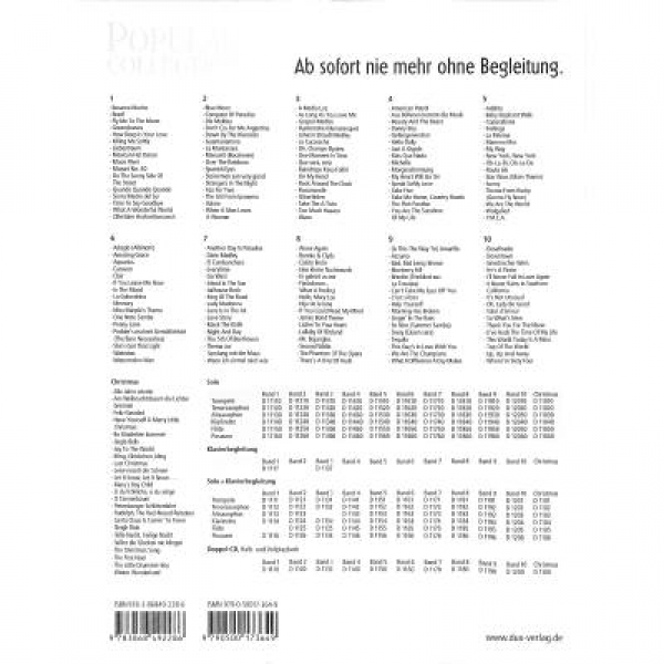DUX Popular Collection 3 Klavierbegleitung
