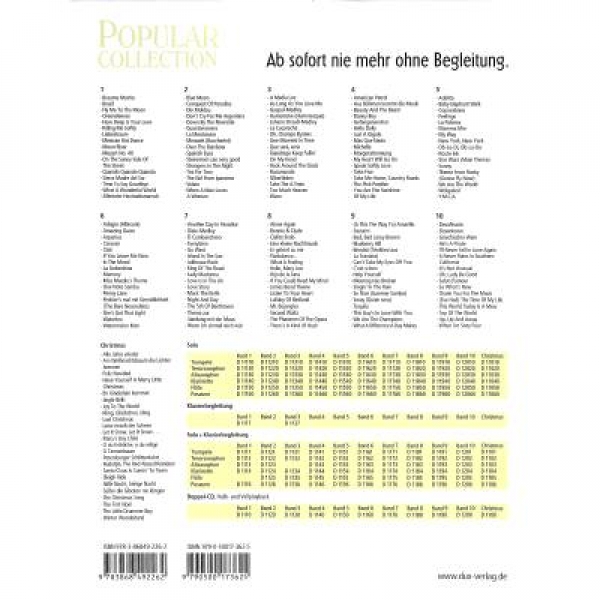 DUX Popular Collection 1 Klavierbegleitung