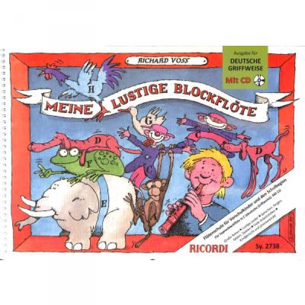 Meine lustige Blockflöte 1+CD deutsche Griffweise