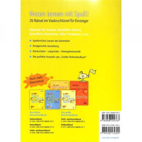 DUX Das kleine Notenrätselbuch Violinschlüssel