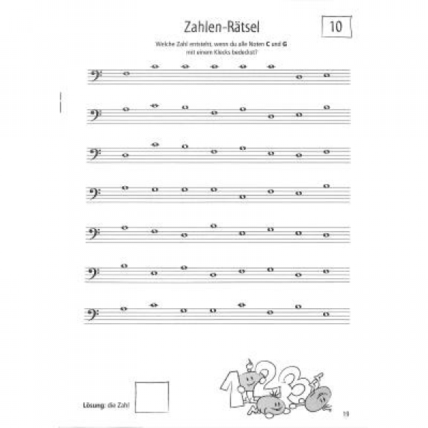 DUX Das kleine Notenrätselbuch Bassschlüssel
