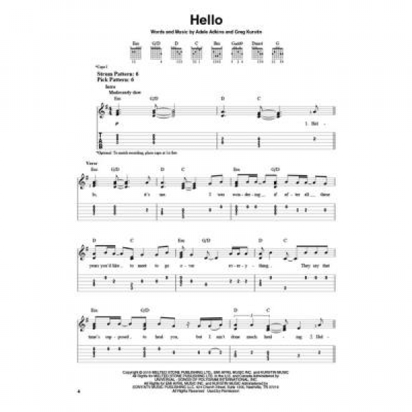 Adele 25 Songbook für Gitarre